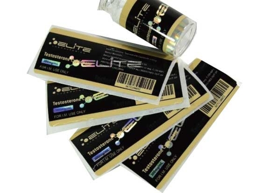 El laboratorio de Pharma pela apagado la impresión metálica de la etiqueta de la botella de la medicina para los frascos de la inyección