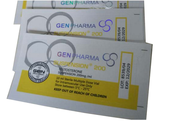 El frasco impermeable plástico etiqueta el pegamento fuerte, etiquetas de la botella del frasco