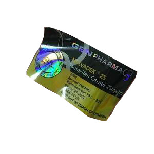 Gen Pharma Impresión láser Vial impermeable Vial Etiquetas para vial de 10 ml