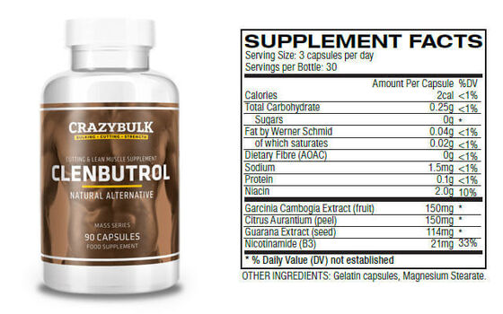 El frasco de encargo oral de Clenbuterol etiqueta el holograma para las botellas de píldora plásticas 50mcg