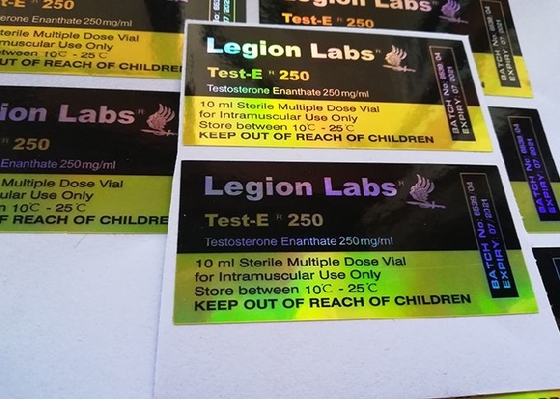 etiquetas de la etiqueta engomada del holograma del frasco 10ml/impresión por láser de la etiqueta de la botella de la medicina