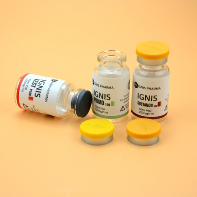 Etiquetas personalizadas para viales de vidrio de PVC impermeables brillantes de 10 ml