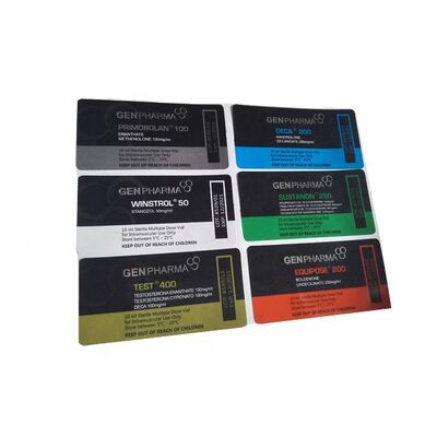 Etiquetas para viales de viales de PET con láser holográfico CMYK