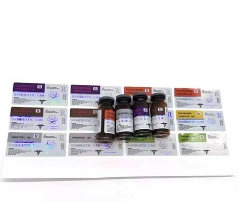 Etiquetas holográficas resistentes al calor para frascos de vidrio para impresión en offset de PET