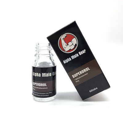 etiquetas y cajas del frasco de Superdrol del engranaje del macho alfa de la cartulina blanca 250gsm