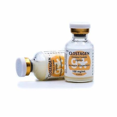 Etiquetas y cajas de cristal del acetato 10ml de Clostebol con el polvo de la pureza del 99%
