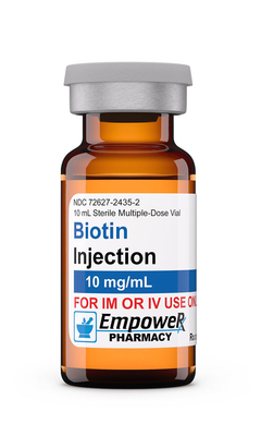 Etiquetas de viales de vidrio de inyección de enantato de prueba de PVC Empower Pharmacy