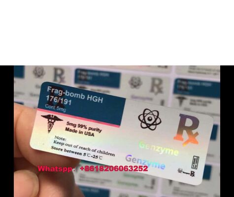 Somatropin HG 176-191 2mlx10 Vial de vidrio con etiquetas