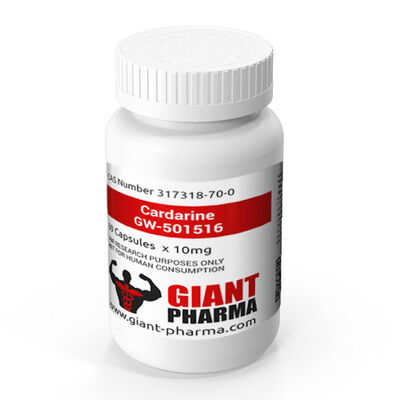 Etiquetas de la botella de píldora del PVC GW501516 con diseño y tamaño modificados para requisitos particulares