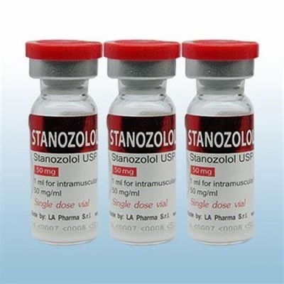 Etiquetas personalizadas LA Pharma Winstrol 10ml Vial con tapa de efecto láser rojo