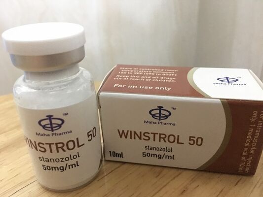 Impresión bicolor de Maha Pharma Winstrol Vial Labels y de la caja